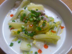 【今日の夕げ.白菜のクリーム煮】の写真