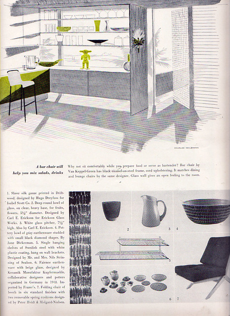 Article in October, 1952 House & Garden Magazine