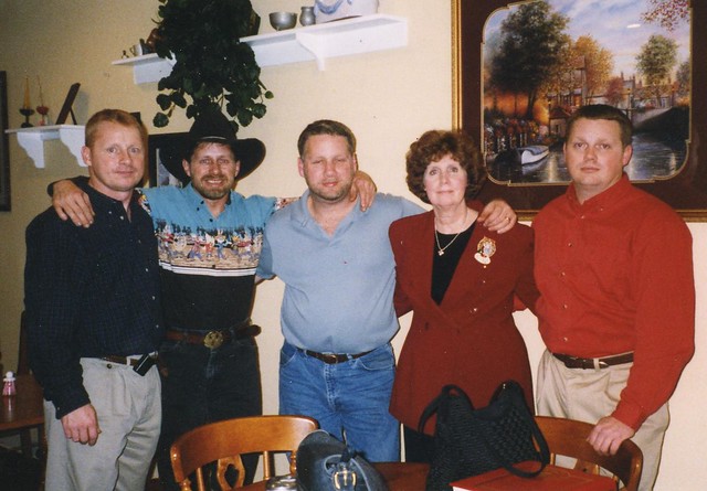Aunt Martha and her boys - 1998