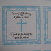 Blue Damask Baptism/Christening Favor Label/Sticker with Cross <a style="margin-left:10px; font-size:0.8em;" href="http://www.flickr.com/photos/37714476@N03/6601629777/" target="_blank">@flickr</a>
