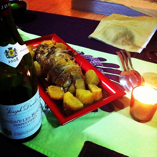 CHAPON au foie gras et aux figues #noel