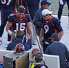 Tebow and Quinn on the Sidelines