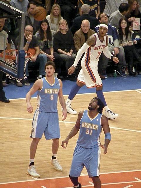 New York Knicks vs. Denver Nuggets 1.21.12