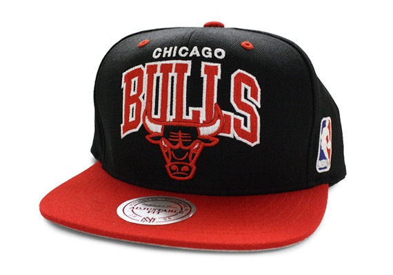NBA Mitchell & Ness - Chicago BULLS Snapback Hats 2 Tone Arch Logo Cap