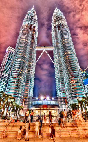 Surreal View On Petronas Tower – Kuala Lumpur