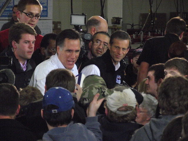Mitt Romney in Clive, Iowa.