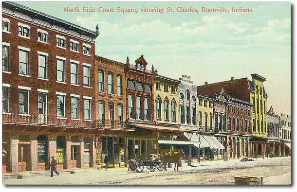 North side of court house square, Boonville, Indiana