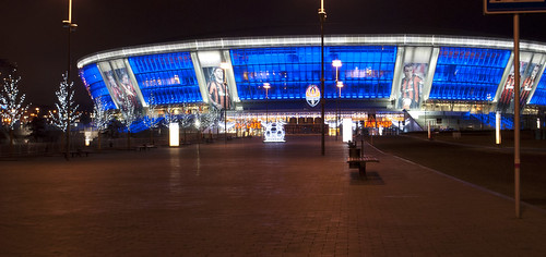 Stadium of Shahtar Donetsk at night ©  karpidis