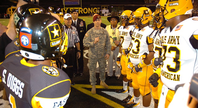Coin Toss at U.S. Army All-American Bowl