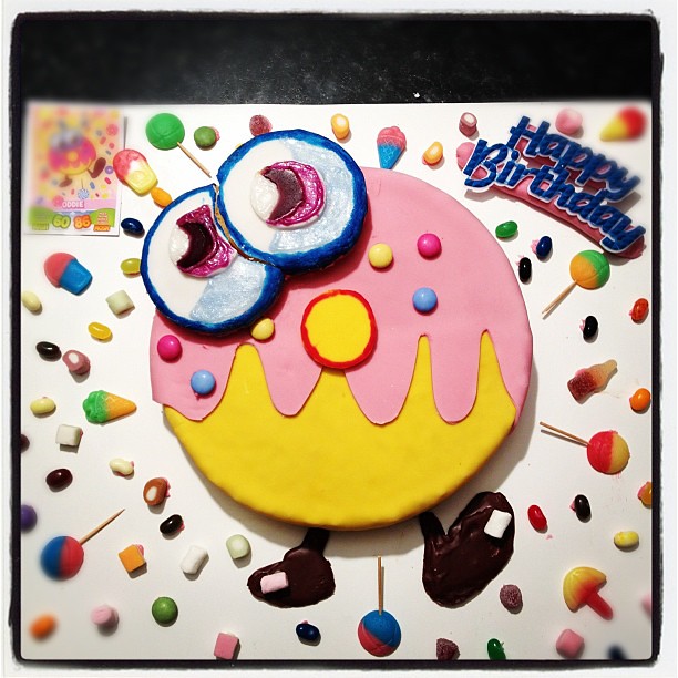 MOSHI MONSTERS birthday cake for Molly (made by Grandma and Grumps)