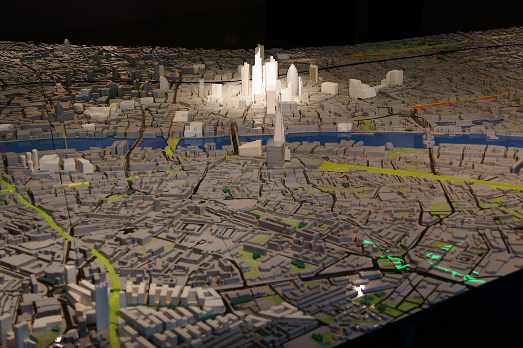 London model (closeup of City)
