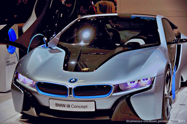 BMW i8 Concept Car with Fueling Source