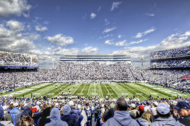 Beaver Stadium from the 50 yard line HDR