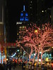 Empire State Building lit up in all blue tonight for this weekends playoff game between NY Giants and Green Bay Packers
