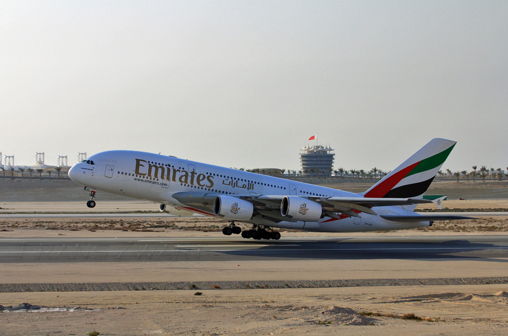 Emirates A380 @ Bahrain Airshow by Frans Zwart, on Flickr