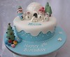 Snowman Birthday Cake