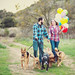 Puppies + Balloons + Cute Couple + Rural Path = LOVE