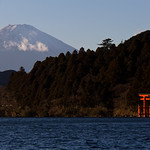 fujisan, hakone jinja & ashinoko /  富士山と箱根神社と芦ノ湖