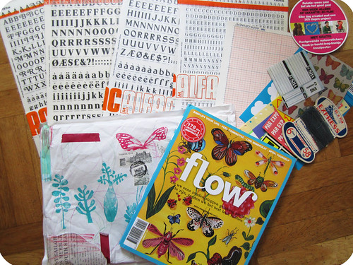 Papers, a magazine + rubb-on letters