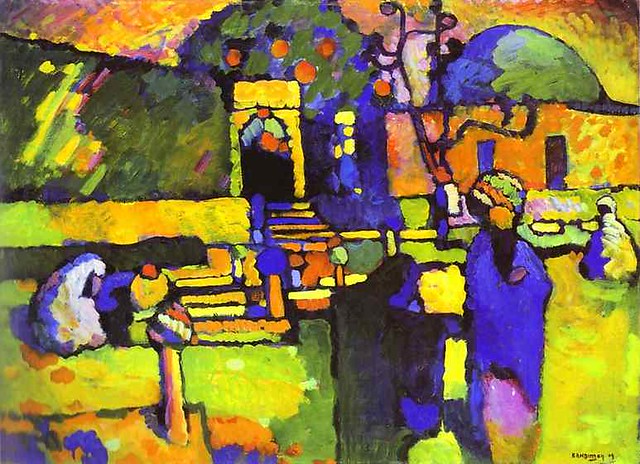 Kandinsky, Wassily (1866-1944) - 1909 Arabs I (Hamburg Kunsthalle, Germany)