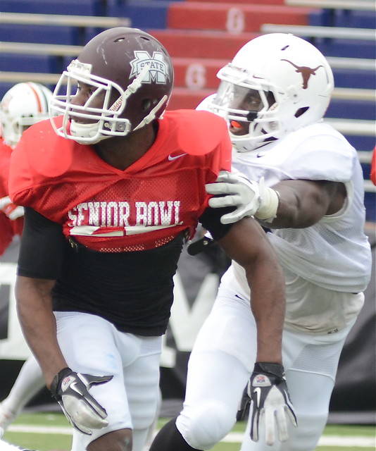 Former MGCCC RB Vic Ballard Practices At 2012 SENIOR BOWL In Mobile ALA