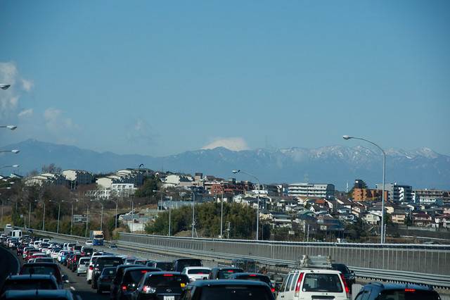富士山と渋滞
