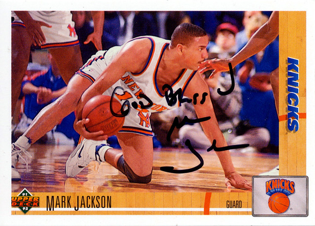 Mark Jackson Autographed Card
