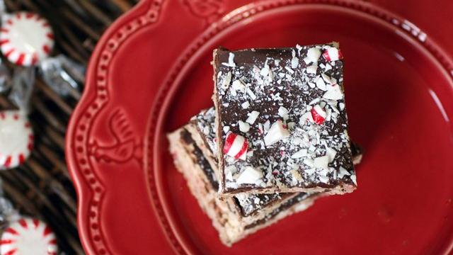 Dark Chocolate and Peppermint Squares Recipe