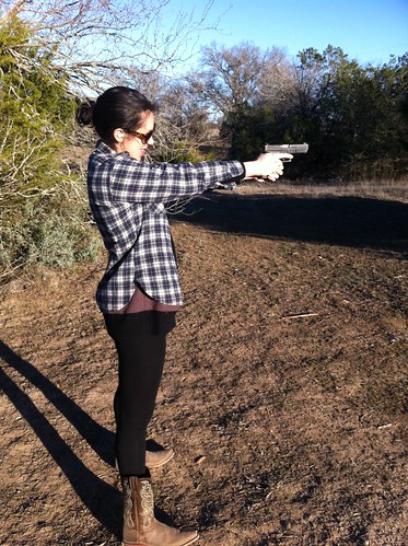 Rachel's got a gun