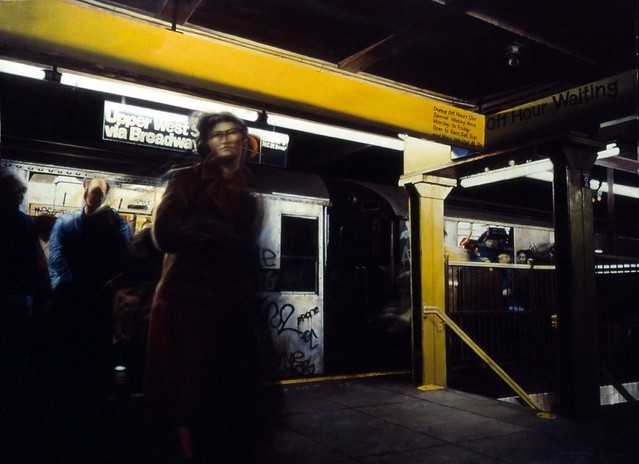 New York City: Heaven and Hell 7, Subway, oil on canvas, 36x48 inch, 1986, Takeshi Yamada