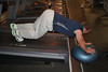 Extreme treadmill exercise...trying to stop the treadmill one foot at a time