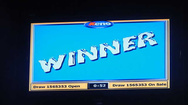 KENO Winner screen