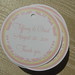 Peach and Canary Yellow Damask Custom Round Wedding Favor Tags <a style="margin-left:10px; font-size:0.8em;" href="http://www.flickr.com/photos/37714476@N03/6602050093/" target="_blank">@flickr</a>