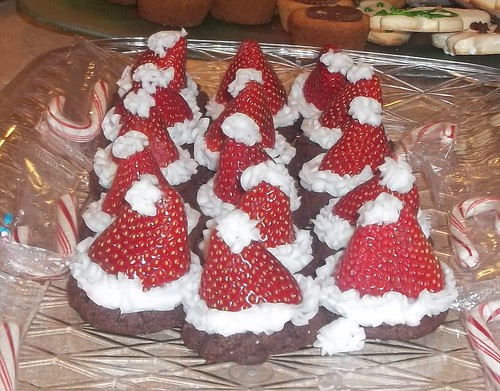 Christmas hat cookies