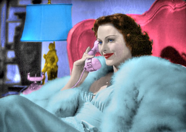 Movie Star HEDY LAMARR Receives a Call From an Admirer