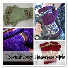 Rockin' Roxy Mitts Pattern - 20% off - LINK TO RAVELRY TO PURCHASE