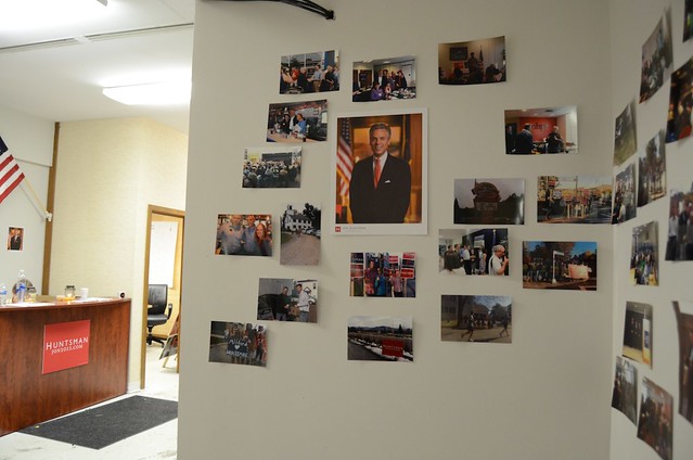 Huntsman photo wall - NEW HAMPSHIRE PRIMARY