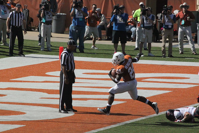 Touchdown for the Longhorns Joe Bergeron...his second of the day !