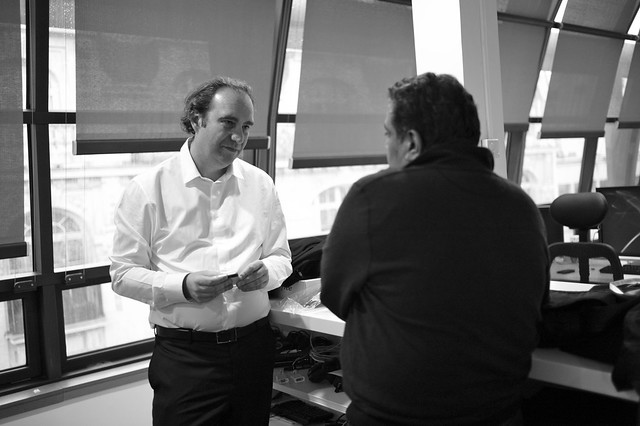 Visit to Iliad/free.fr offices in Dec11 with Xavier Niel and Om Malik