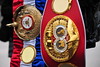 WBA and IBF light-welterweight championship belts