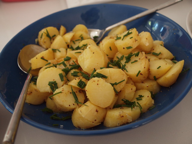 the roasted potato salad