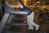 Extreme treadmill exercise...Pushing the treadmill