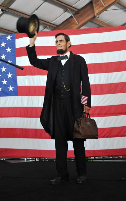 Abraham Lincoln, Rally for Republican Presidential Candidate Rick Santorum, Sarasota, Fla., Jan. 29, 2012