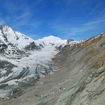 Classic view on the Pasterze Glacier and 3798m Großglockner