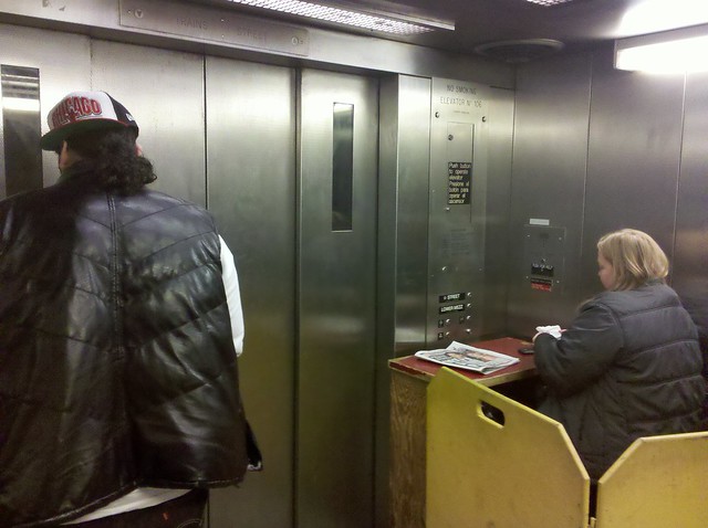 And the elevator