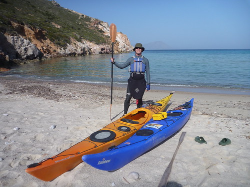Setting off on my Greek paddles