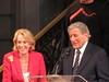 Tony Bennett with Charlotte Mailliard Shultz, San Francisco Chief of Protocol