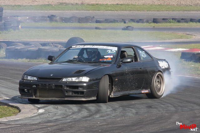Mike Robinson in his Nissan S14a 200sx