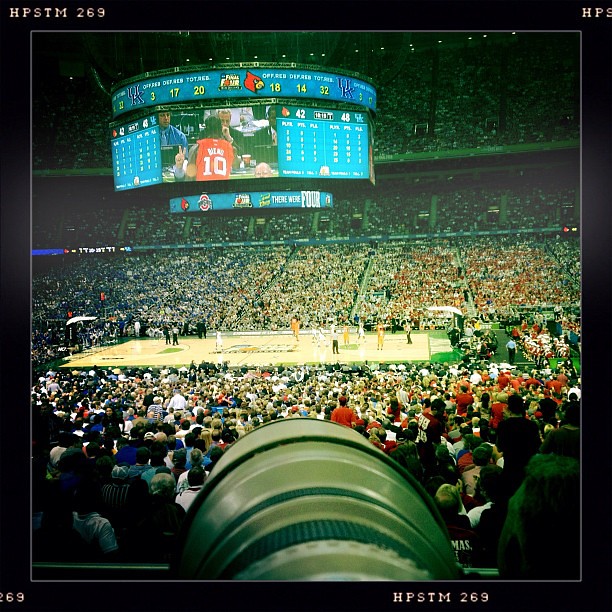 My shooting spot at the UK VS LOUISVILLE game