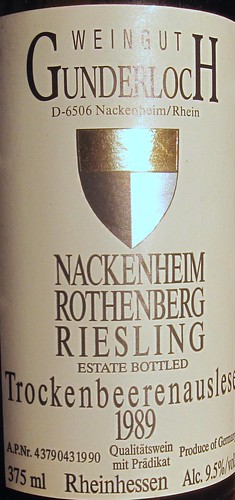 Nackenheim Rothenberg Riesling Trockenbeerenauslese